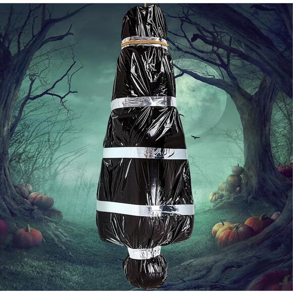 NWT 5ft Life-Size Hanging Corpse Body Prop Scary Fake Hanging Decorations - Picture 1 of 4